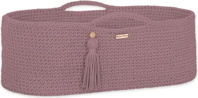 Image de Lit pour bébé fait main BOHO mauve avec matelas antibactérien Silver