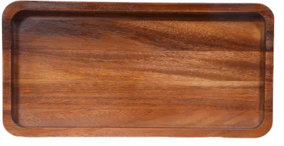 Produktbild von Timber Craft Ablagetablett rechteckig aus Akazienholz mit Silikonfüßchen und abgerundeten Ecken