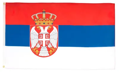 2er-Set Serbien-Flaggen 90x60 cm Polyester 100D