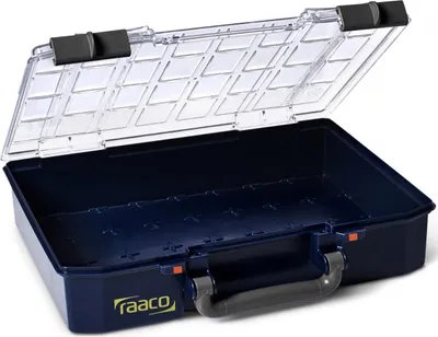 Produktbild von raaco CarryLite 80 4x8-0, Blau, Polycarbonat (PC), Polypropylen (PP), 337 mm, 278 mm, 79 mm, 704 g