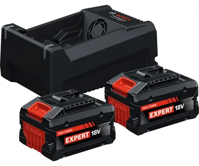 Obrázek produktu pro Bosch 2x EXBA 18V-55 + GAL 12V/18V-80 EXPERT Startovací sada 18 V ( 1600A0373P ) 2x akumulátor 5,5 Ah + nabíječka 8 A AMPShare