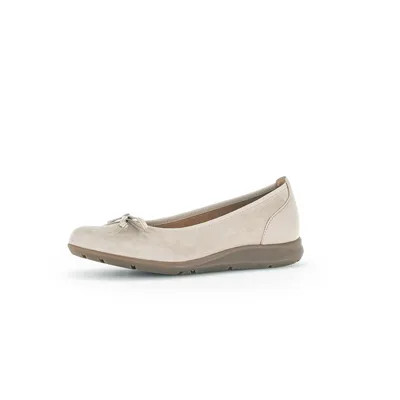 Produktbild von Gabor Shoes Ballerina - Beige Veloursleder Größe: 41 Normal