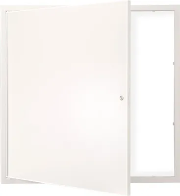Produktbild von Zugangsklappe Trockenbaudecken - 411x411mm - Sanitär Deckenzugangsplatte - Zugangsklappe für Trockenbau-Decken - 411x411mm - Sanitär-Deckenzugangsplatte