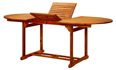 Produktbild von Gartentisch 200x100x75 cm aus massivem Akazienholz