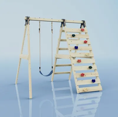 Produktbild von OutdoorToys Schaukel Lavendel aus Holz in Blau Marineblau