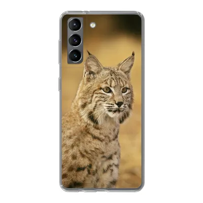 Produktbild von MuchoWow® Handyhülle Schutzhülle Hülle für Samsung Galaxy S21 Luchs - Braun - Gras Silikon Softcase Handy Hülle - Softcase
