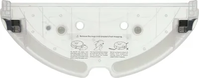 Produktbild von vhbw Bodenplatte Halterung kompatibel mit Roborock S5 Max, S55 Max, S50 Max, S6 Max Saugroboter, Roboterstaubsauger - Bodendeckel Schwarz Transparent