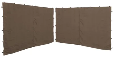 Produktbild von 2 Seitenteile mit RV 250x192cm für Pavillon Nizza 3x3m Seitenwand Taupe RAL 7006