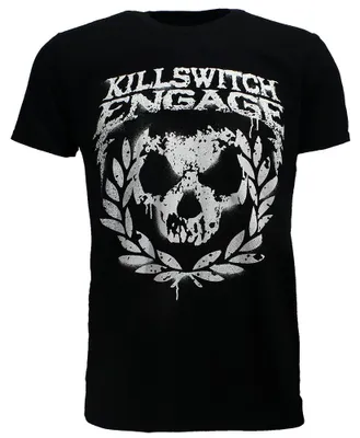 Zdjęcie produktu dla Koszulka Killswitch Engage z nadrukiem czaszki wykonanym farbą w sprayu – rozmiar XXL
