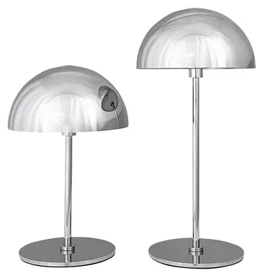 Produktbild von Tischlampe, Kabellos Dimmbar Tischleuchte, Led Tischleuchte Metall, Leselampe, USB Wiederaufladbare, ALONG 2er-Set Chrome