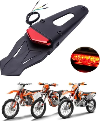 Productafbeelding van Famanu LED-achterlicht met bevestigingsbeugel - Universeel voor offroad-motorfietsen