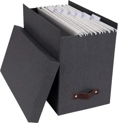Produktbild von JOHAN Hängeregister-Box - Schwarz Canvas