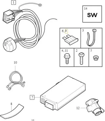 Image de VOLVO XC60I V60 S60 Fusible de remorque 40A OE
