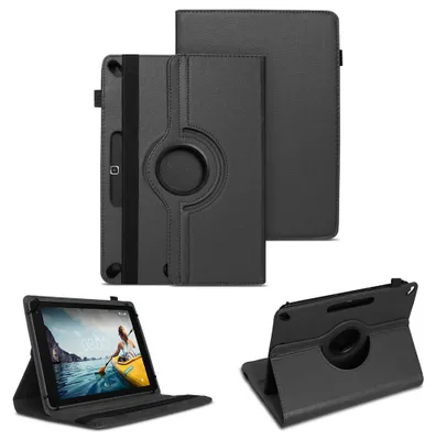 Produktbild von Tablet Schutzhülle für Medion Lifetab E10414 Tasche Hülle Case Cover 360 DrehbarFarben:Schwarz