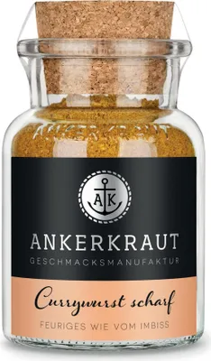 Produktbild von Currywurst, scharf, 90g im Korkenglas