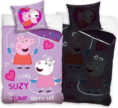 Produktbild von Peppa Pig Glow Kinder-Bettwäsche 135x200