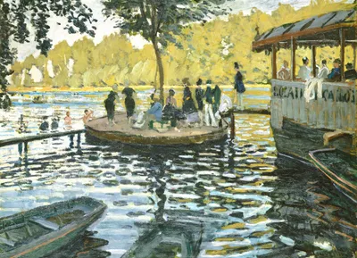 Immagine prodotto di Poster 18x13cm La Grenouillère, Monet Vintage per il salotto