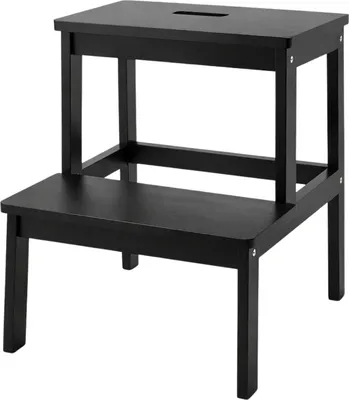 Zdjęcie produktu dla Bambusowy taboret ze schodkiem KROK, wys. 46 cm