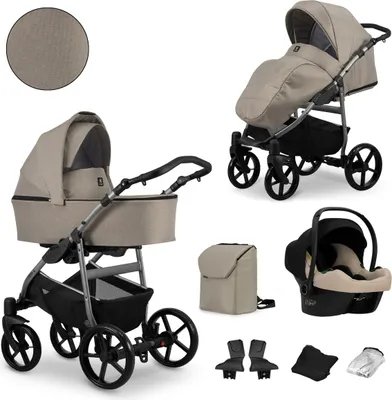 Produktbild von Kunert MATA 3in1 Kinderwagen in Braun/Mocca mit COSMO Ausstattung