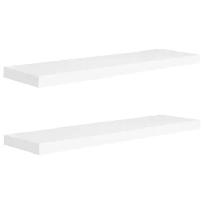 Immagine prodotto di Scaffali a Parete 2 pz Bianchi 90x23,5x3,8 cm in MDF