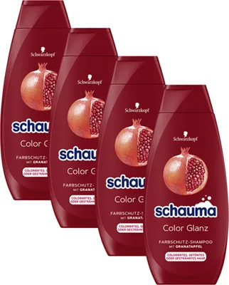 Zdjęcie produktu dla Schauma Color Gloss Szampon Ochrona Koloru z Granatem 400ml opakowanie 4 szt