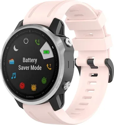 Produktbild von Strap-it® Garmin Fenix ​​​​5s / 6s Silikonarmband (HellRosa)