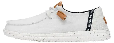 Produktbild von HEYDUDE Wendy Washed Canvas Dames Halbschuhe White Größe 39
