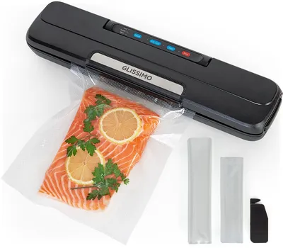 Image de Machine sous vide 65 kPa, pour aliments humides et secs, 50 cycles de mise sous vide, compacte, adaptée aux aliments, à la cuisson sous vide et aux sachets sous vide