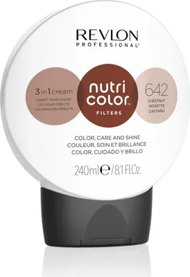 Produktbild von Revlon Haarfarbe Nutri Color Filters 3 in 1 Cream 642 Chestnut