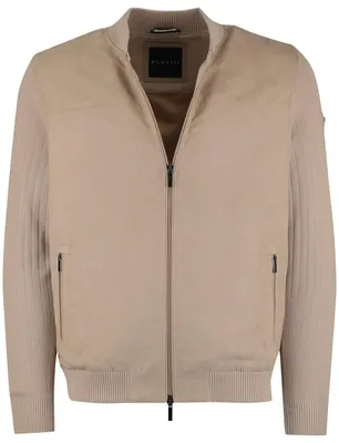 Produktbild von Bugatti Strickjacke Baumwolle beige weite Passform