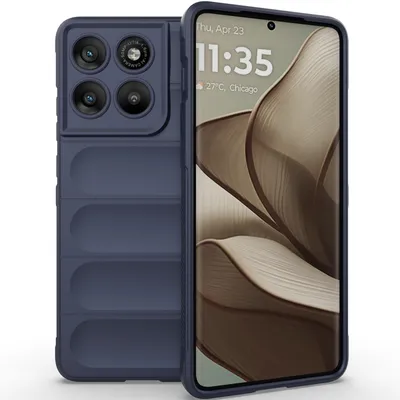 Produktbild von Handyhülle für Motorola Edge 70 Weich TPU Silikon Stossfest Anti-rutsch Hülle Dunkelblau