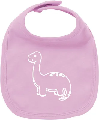 Produktbild von Huuraa Unisex Babylatz Brontosaurus Dinosaurier Geschenk Babypink  Baumwolle Brontosaurus Mitbringsel