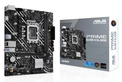 Produktbild von Asus 90Mb1Hn0-M0Eay0 Prime H610M-K D4 Argb//Lga1700,H610,Hdmi,M.2,Aura,Mb