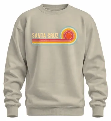 Obrázok produktu pre SANTA CRUZ Retro Vintage Surf Sun Beach California Waves Uni mikina, Nature, M