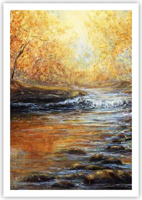 Produktbild von Poster - Poster ohne Rahmen - Bach Park Baum - 70x100 cm - Wand Bild - Wanddeko - Wandbilder - Kunstposter - Wandposter - Bilder - Kunstdruck - Wanddekoration - Wandbild - P2XPA70x100-3973