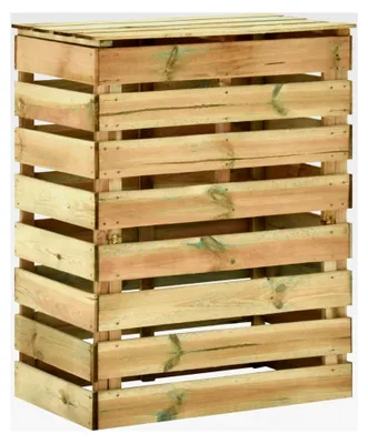 Produktbild von Lattenkomposter 80x50x100 cm aus imprägniertem Kiefernholz für die Kompostierung von Gartenabfällen