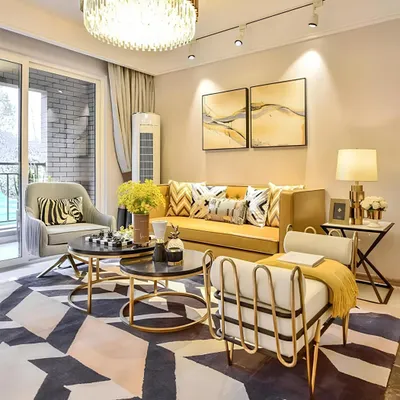 Zdjęcie produktu dla Trzyosobowa sofa tapicerowana sofa 3 osobowa meble pokojowe żółty nowoczesny