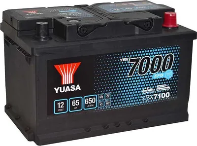Produktbild von YUASA YBX7000 Starterbatterie 12V 65Ah 650A/EN LB3 Batterie