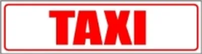Produktbild von INDIGOS UG - Magnetschild "Taxi" 45 x 12 cm - Magnetfolie für Auto / LKW / Truck / Baustelle / Firma