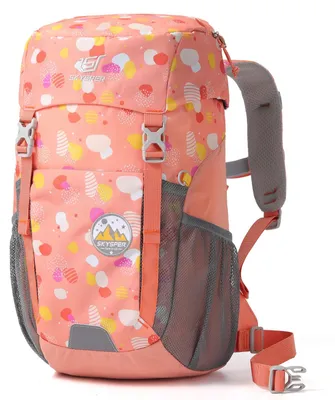 Productafbeelding van Kinderrugzak 15 liter, oranje, voor wandelen