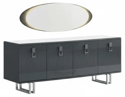 Productafbeelding van Modern dressoir met spiegel – stijlvol en functioneel, elegant