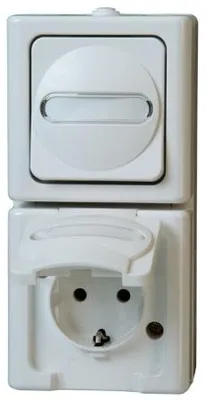 Obrázek produktu pro Kopp 130802000, CEE 7/3, 2 modul/moduly, CEE 7/4, Bílá, 250 V, 16 A