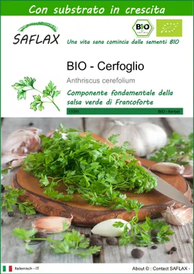 Immagine prodotto di SAFLAX  -- Cerfoglio - 800 semi - Con substrato - Anthriscus