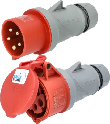 Produktbild von KALLE DAS KABEL CEE PUR Verlängerungskabel H07BQ-F 5G 1,5 mm² 20 Meter 400V 16A SIGNAL ORANGE Schutzart IP44 Kraftstrom Starkstrom Baustellenkabel Polyurethankabel PUR-Kabel