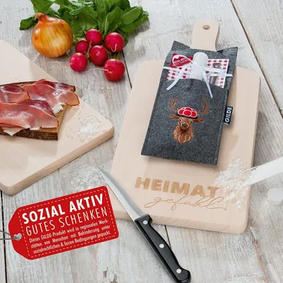 Produktbild von Gilde Holz Schneidebr.Set Schwarzwald VE 4 44332
