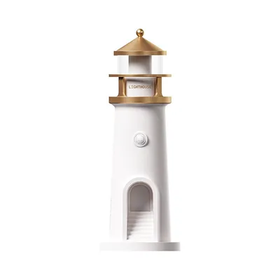 Produktbild von LED Mond Projektor Lampe, Leuchtturm Deko Nachtlicht, Geschenk für Kinder & Erwachsene, Fernbedienung inklusive, 72×242 mm