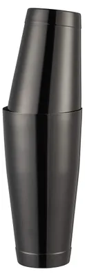 Boston Cocktailshaker Set, 2-teilig, 850/530 ml, Edelstahl, schwarz