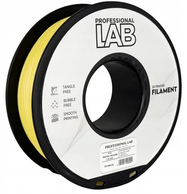 Zdjęcie produktu dla Filament PLA Pastel Yellow Pastelowy Żółty Prof. Lab. 1,75mm 1kg Druk 3D