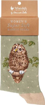 Produktbild von Wrendale Designs Damen Socken Eule