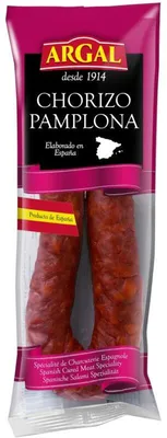 Imagen del producto de Argal Chorizo Ring Pamplona 200g – Chorizo español picante para picar
